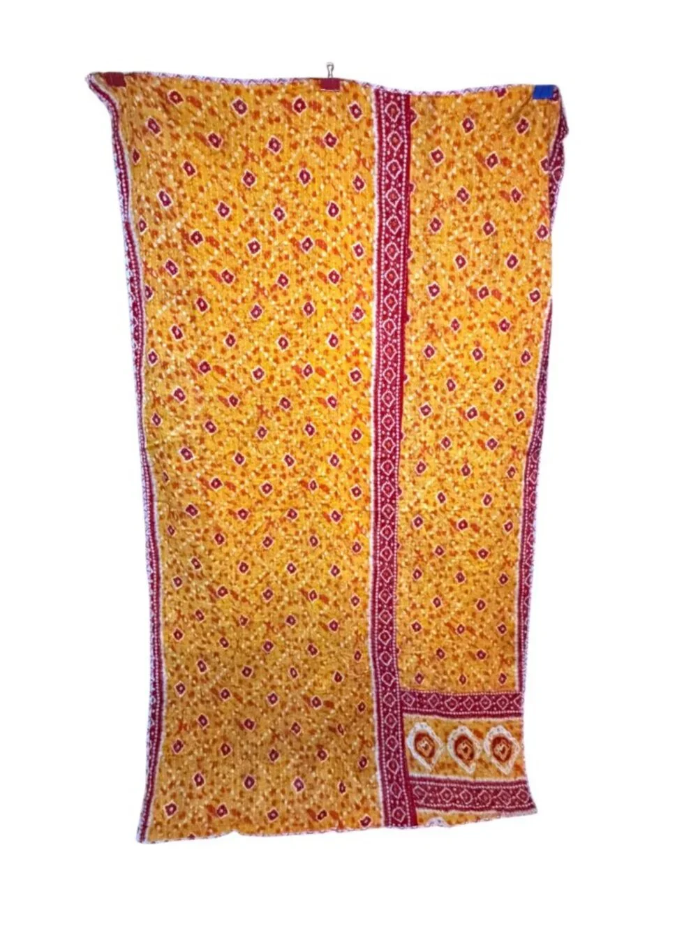 New Handmade Kantha Quilt Patchwork Recycled Upcycled Sari Fabric Reversible